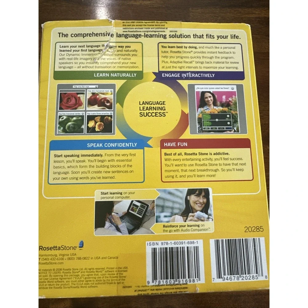 Rosetta‎ Stone Chinese (Mandarin) Levels 1-3 Open Box
